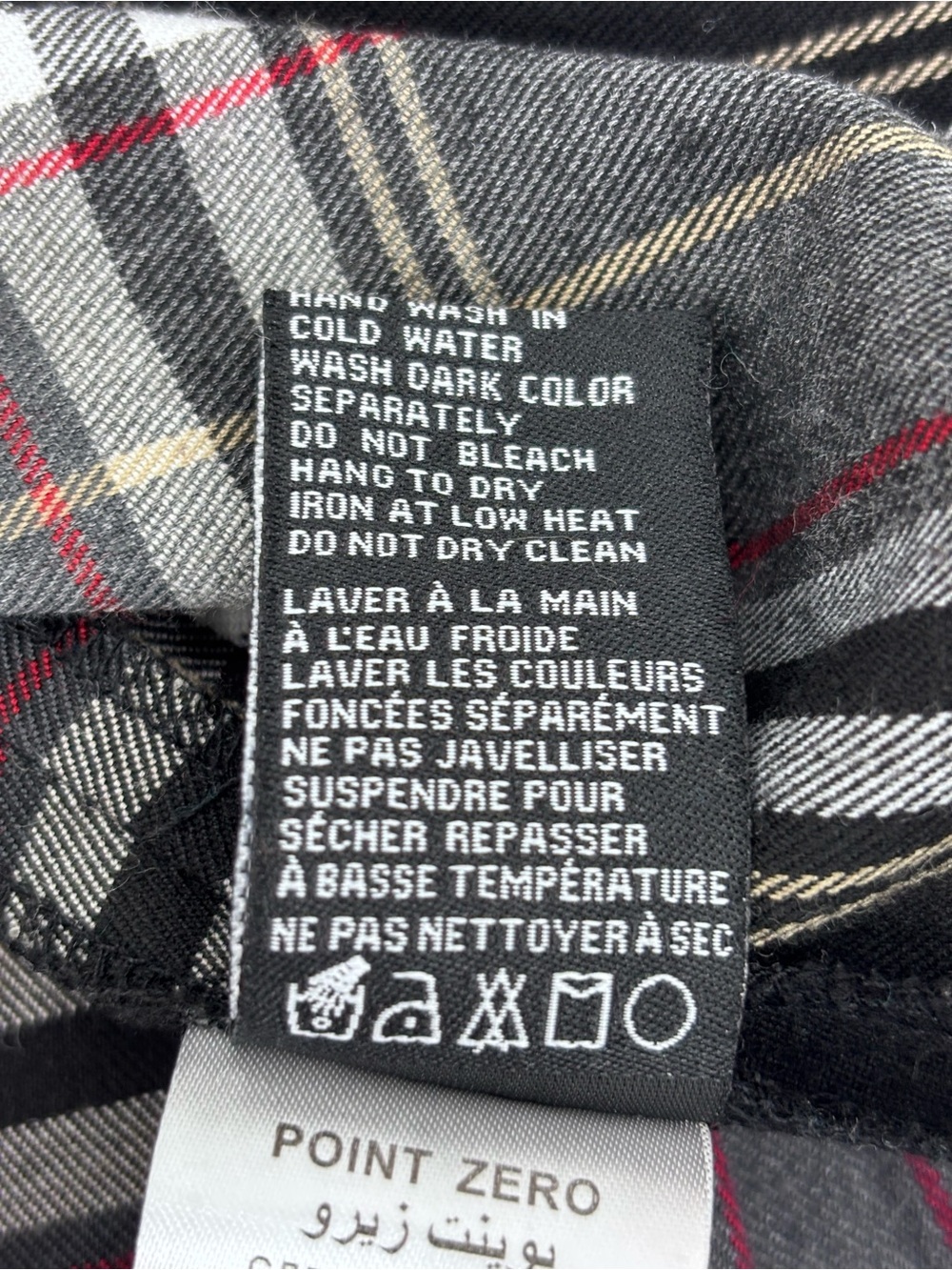 Point Zero Nicole Benisti Black and Gray Plaid Pleated A-Line Mini Skirt, 10 - Picture 14 of 14